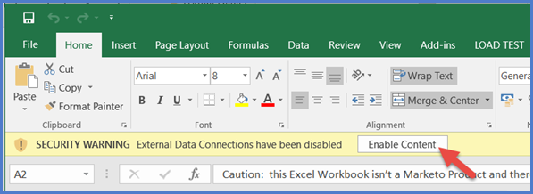 data connections excel for mac 2016
